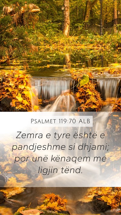 Psalmet 119:70 ALB Bible Verse Image