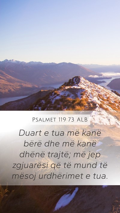 Psalmet 119:73 ALB Bible Verse Image