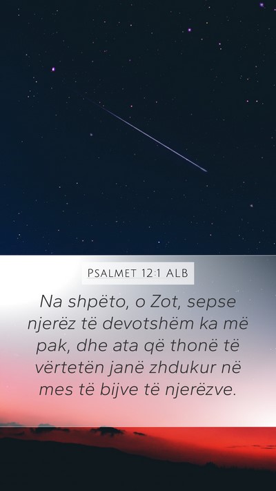 Psalmet 12:1 ALB Bible Verse Image