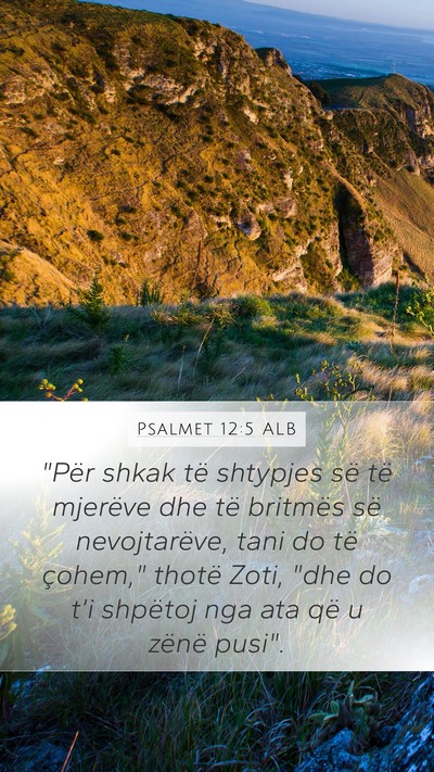 Psalmet 12:5 ALB Bible Verse Image