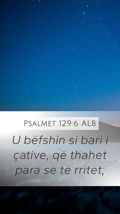 Psalmet 129:6 ALB Bible Verse Image