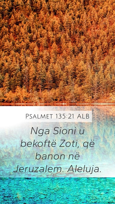 Psalmet 135:21 ALB Bible Verse Image