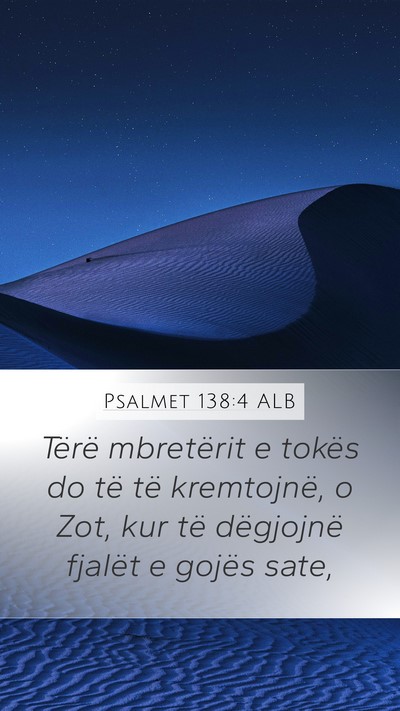 Psalmet 138:4 ALB Bible Verse Image