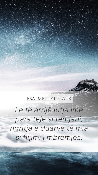 Psalmet 141:2 ALB Bible Verse Image