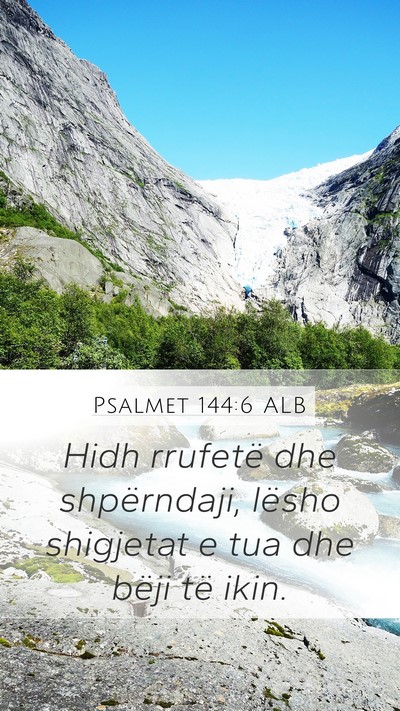 Psalmet 144:6 ALB Bible Verse Image