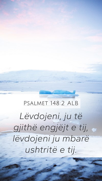 Psalmet 148:2 ALB Bible Verse Image