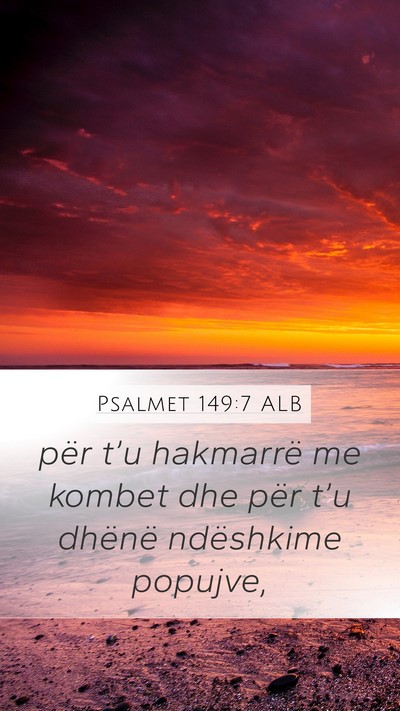 Psalmet 149:7 ALB Bible Verse Image