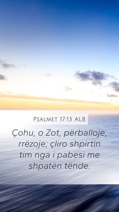 Psalmet 17:13 ALB Bible Verse Image