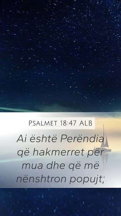 Psalmet 18:47 ALB Bible Verse Image