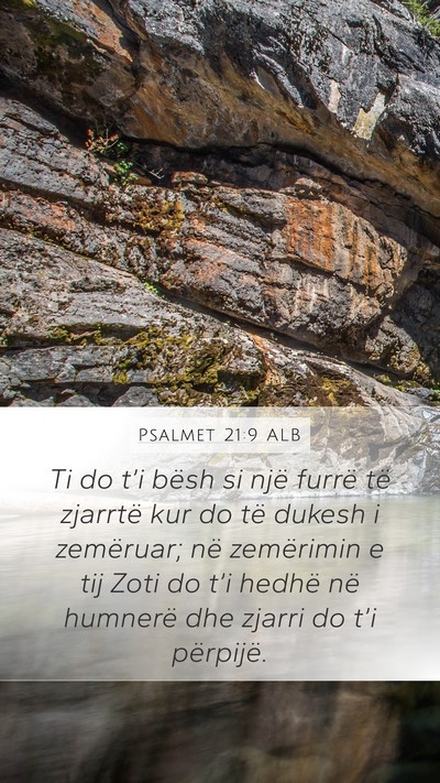 Psalmet 21:9 ALB Bible Verse Image