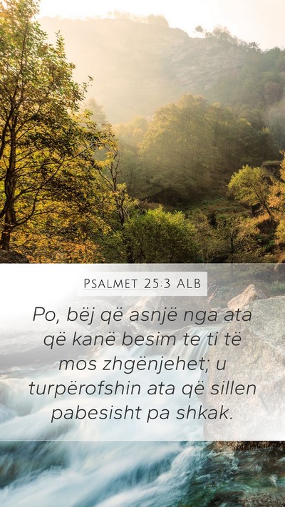Psalmet 25:3 ALB Bible Verse Image
