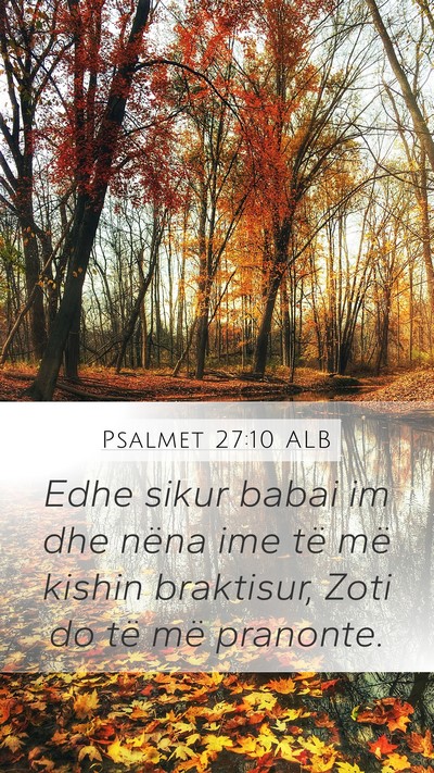 Psalmet 27:10 ALB Bible Verse Image