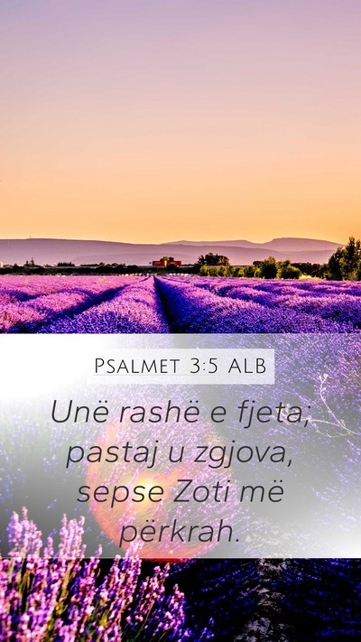 Psalmet 3:5 ALB Bible Verse Image