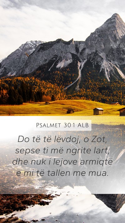 Psalmet 30:1 ALB Bible Verse Image
