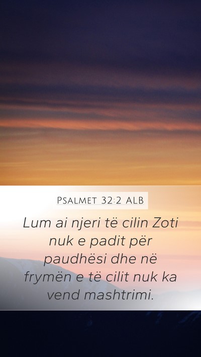 Psalmet 32:2 ALB Bible Verse Image