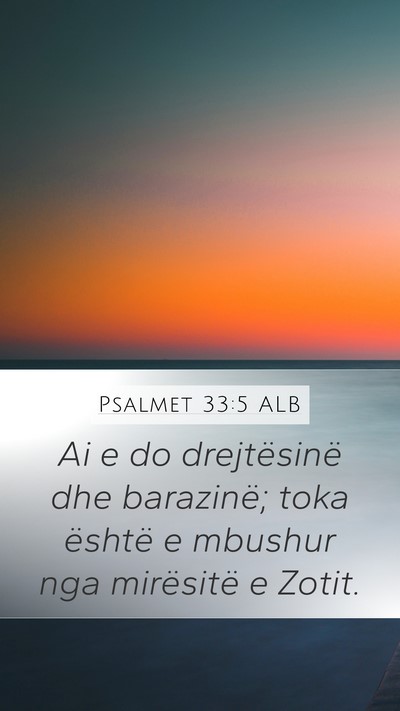 Psalmet 33:5 ALB Bible Verse Image