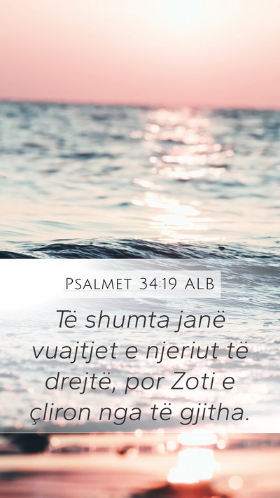 Psalmet 34:19 ALB Bible Verse Image