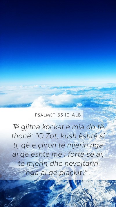 Psalmet 35:10 ALB Bible Verse Image