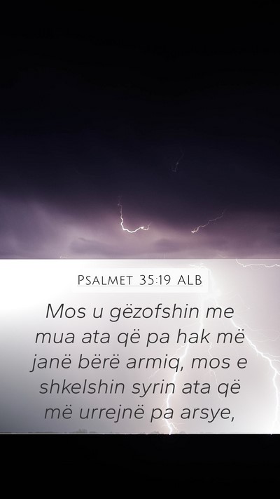 Psalmet 35:19 ALB Bible Verse Image