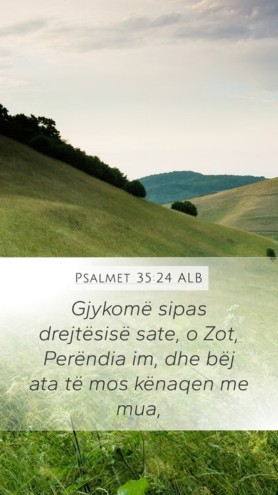 Psalmet 35:24 ALB Bible Verse Image