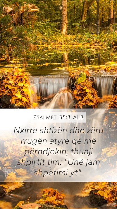 Psalmet 35:3 ALB Bible Verse Image