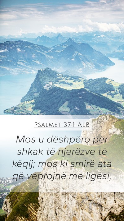 Psalmet 37:1 ALB Bible Verse Image