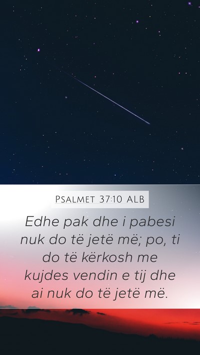 Psalmet 37:10 ALB Bible Verse Image