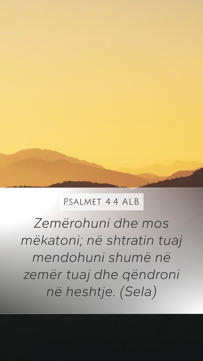 Psalmet 4:4 ALB Bible Verse Image