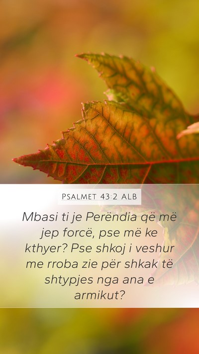 Psalmet 43:2 ALB Bible Verse Image