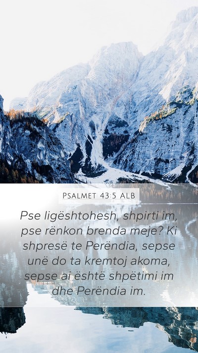Psalmet 43:5 ALB Bible Verse Image