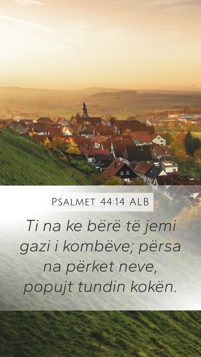 Psalmet 44:14 ALB Bible Verse Image