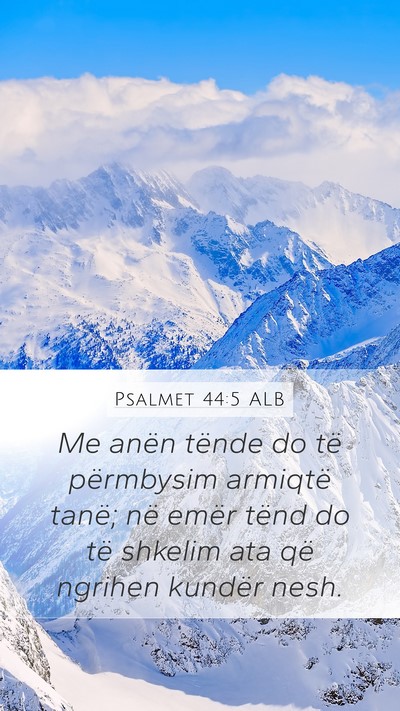 Psalmet 44:5 ALB Bible Verse Image