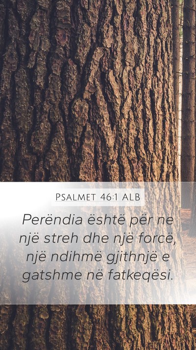 Psalmet 46:1 ALB Bible Verse Image