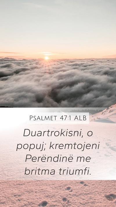 Psalmet 47:1 ALB Bible Verse Image