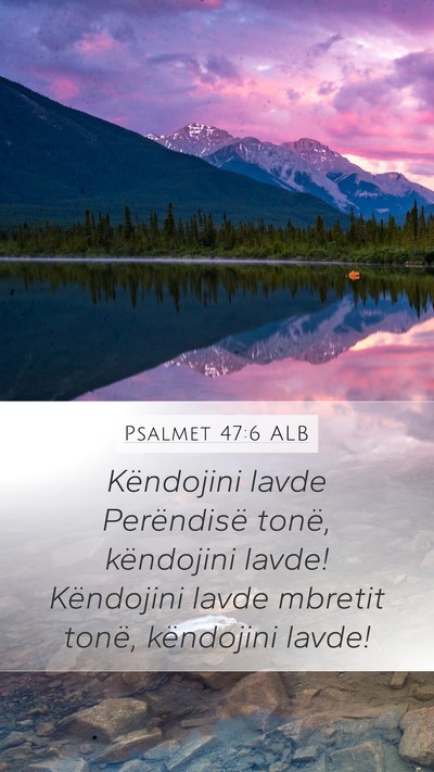 Psalmet 47:6 ALB Bible Verse Image