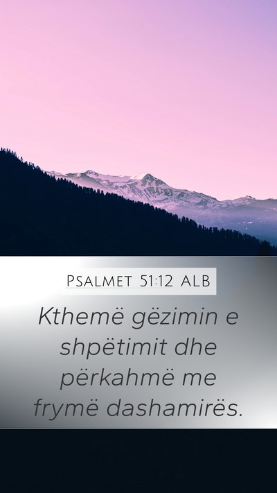 Psalmet 51:12 ALB Bible Verse Image