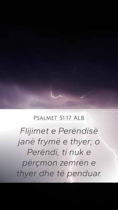 Psalmet 51:17 ALB Bible Verse Image