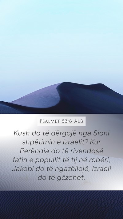 Psalmet 53:6 ALB Bible Verse Image