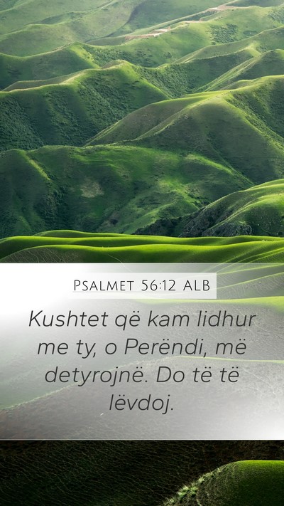 Psalmet 56:12 ALB Bible Verse Image