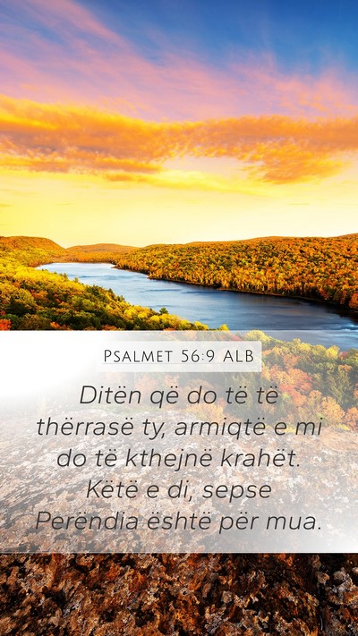 Psalmet 56:9 ALB Bible Verse Image
