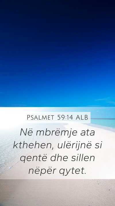 Psalmet 59:14 ALB Bible Verse Image