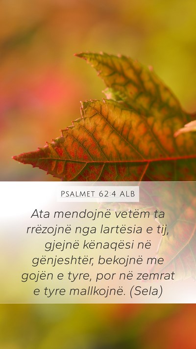 Psalmet 62:4 ALB Bible Verse Image
