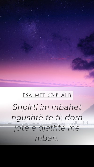 Psalmet 63:8 ALB Bible Verse Image