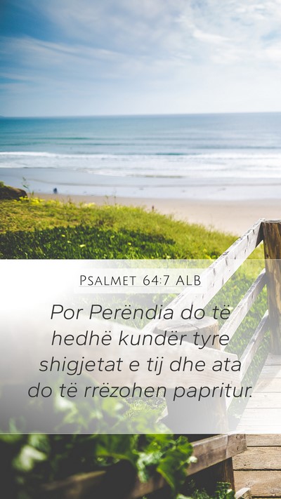 Psalmet 64:7 ALB Bible Verse Image