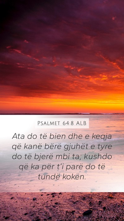 Psalmet 64:8 ALB Bible Verse Image