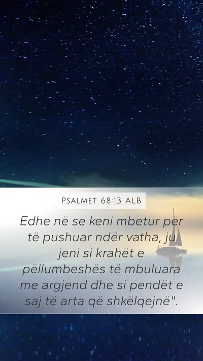 Psalmet 68:13 ALB Bible Verse Image