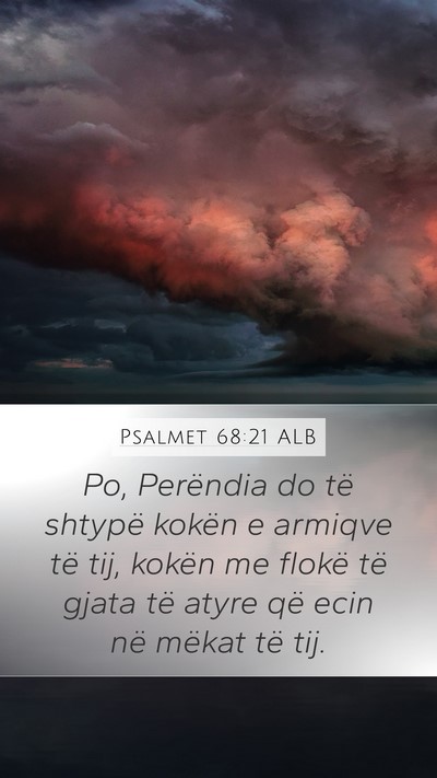 Psalmet 68:21 ALB Bible Verse Image