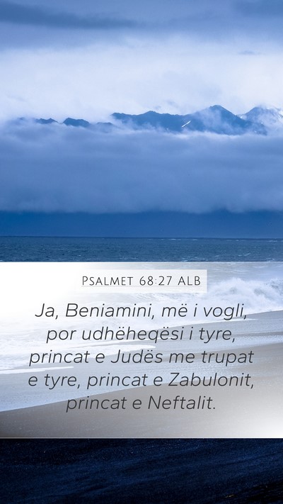 Psalmet 68:27 ALB Bible Verse Image