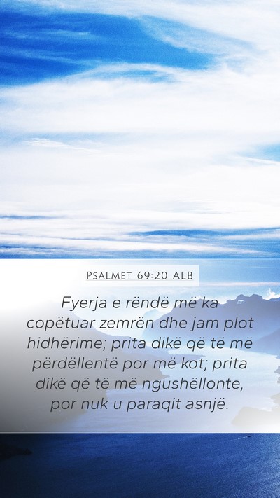 Psalmet 69:20 ALB Bible Verse Image