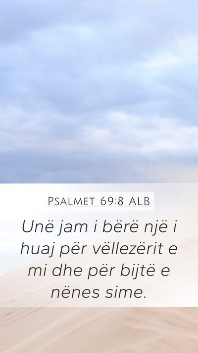 Psalmet 69:8 ALB Bible Verse Image